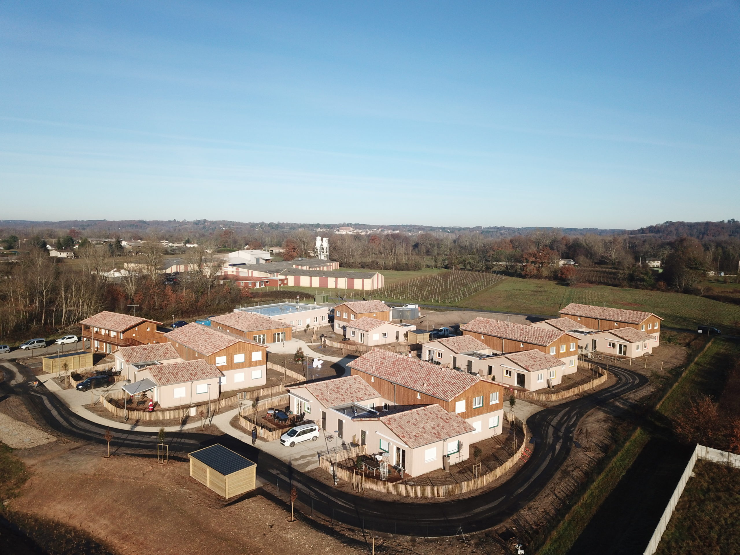 Le Village d'Enfants et d'Adolescents vu du ciel